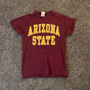 Agenda Maroon Crewneck Tee